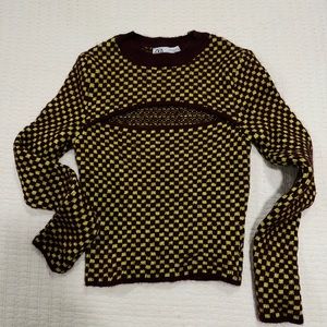 Zara checkered sweater